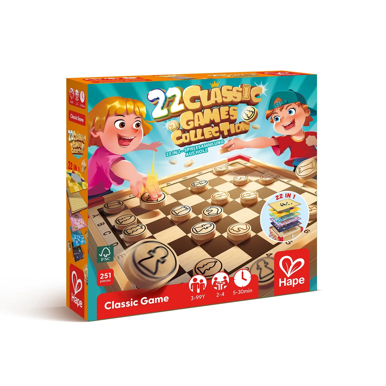 Hape 22 Classic Games Collection Hape