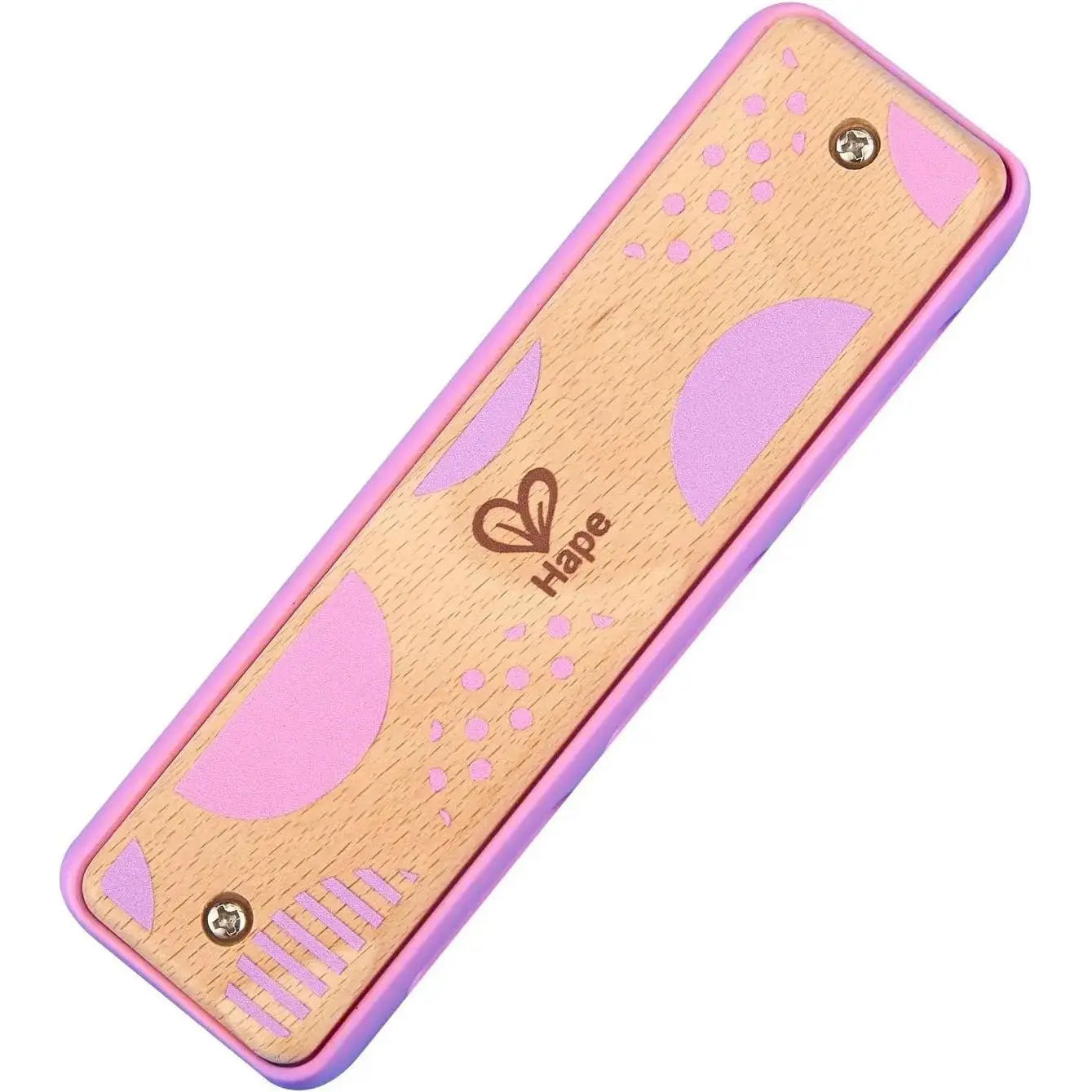 Hape Blues Harmonica 10 Hole Wooden Musical Instrument Toy