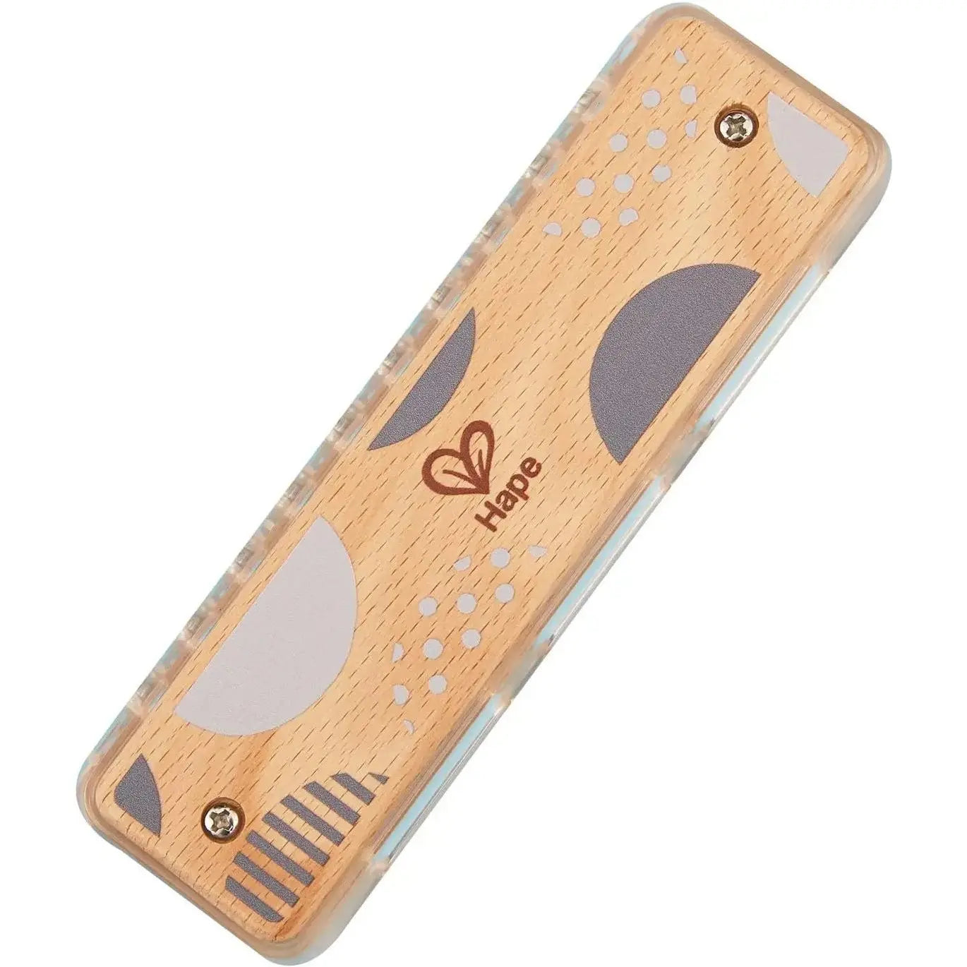 Hape Blues Harmonica 10 Hole Wooden Musical Instrument Toy
