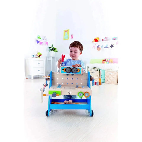 Hape Build-a-Robot Wooden Tool Workbench Pretend Play Construction Builder Set