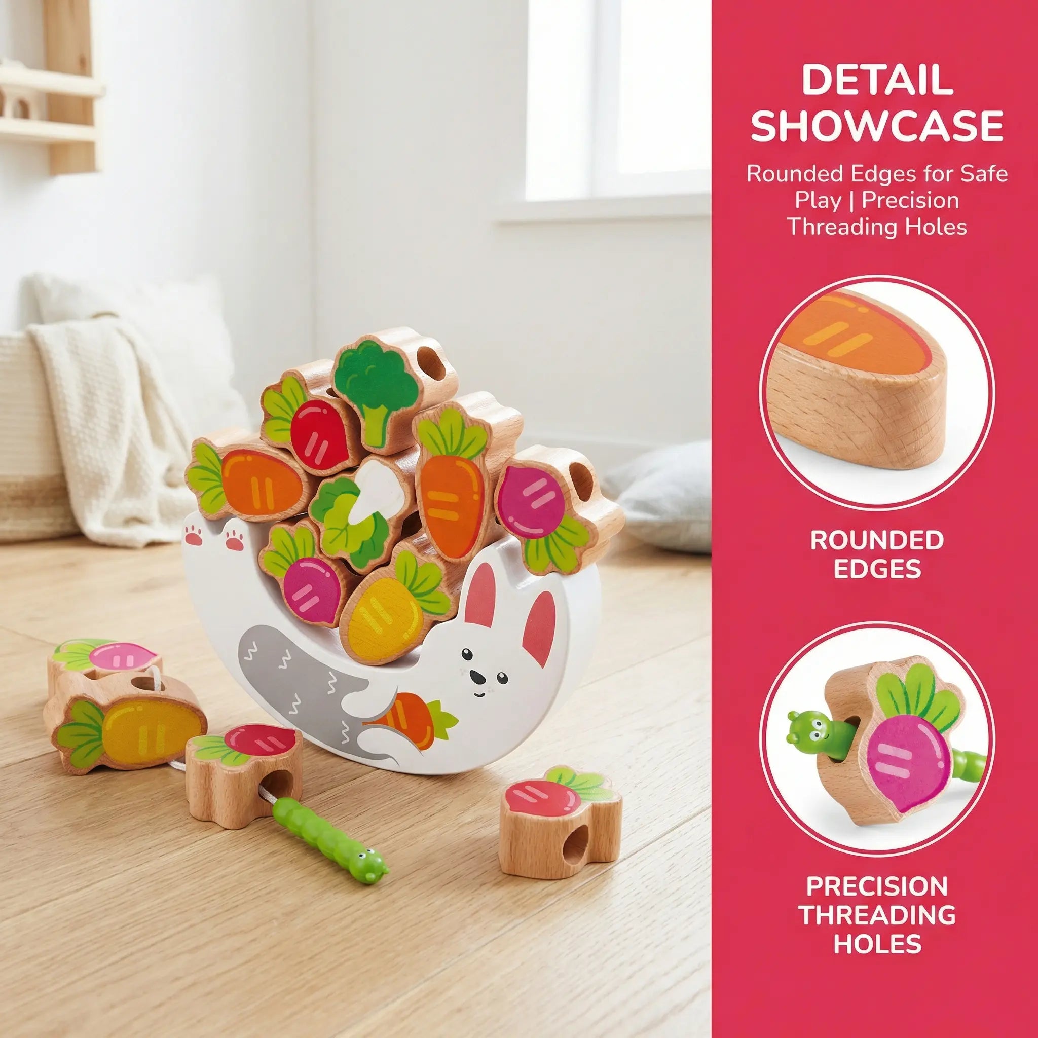 Hape Bunny Balance & Threading Game Hape