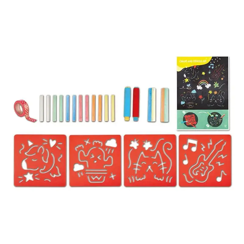 Hape Chalks and Stencils Art