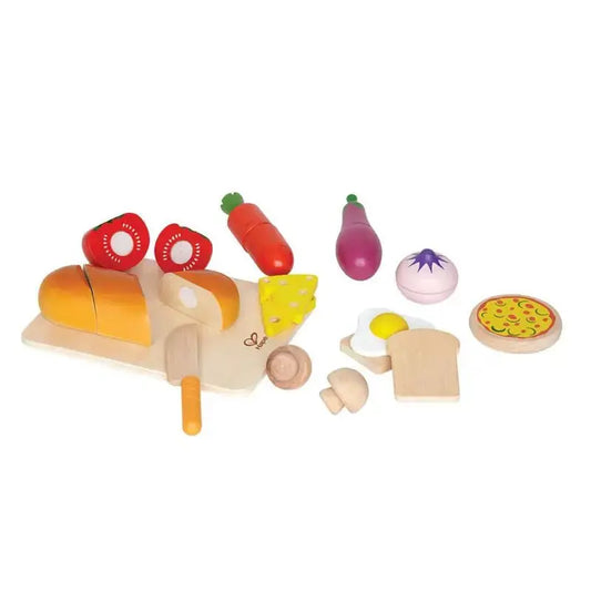 Hape E3172 Delicious Breakfast Playset Food Set with Toy Spoon for Pretend  Play | 3+ Years, Colourful