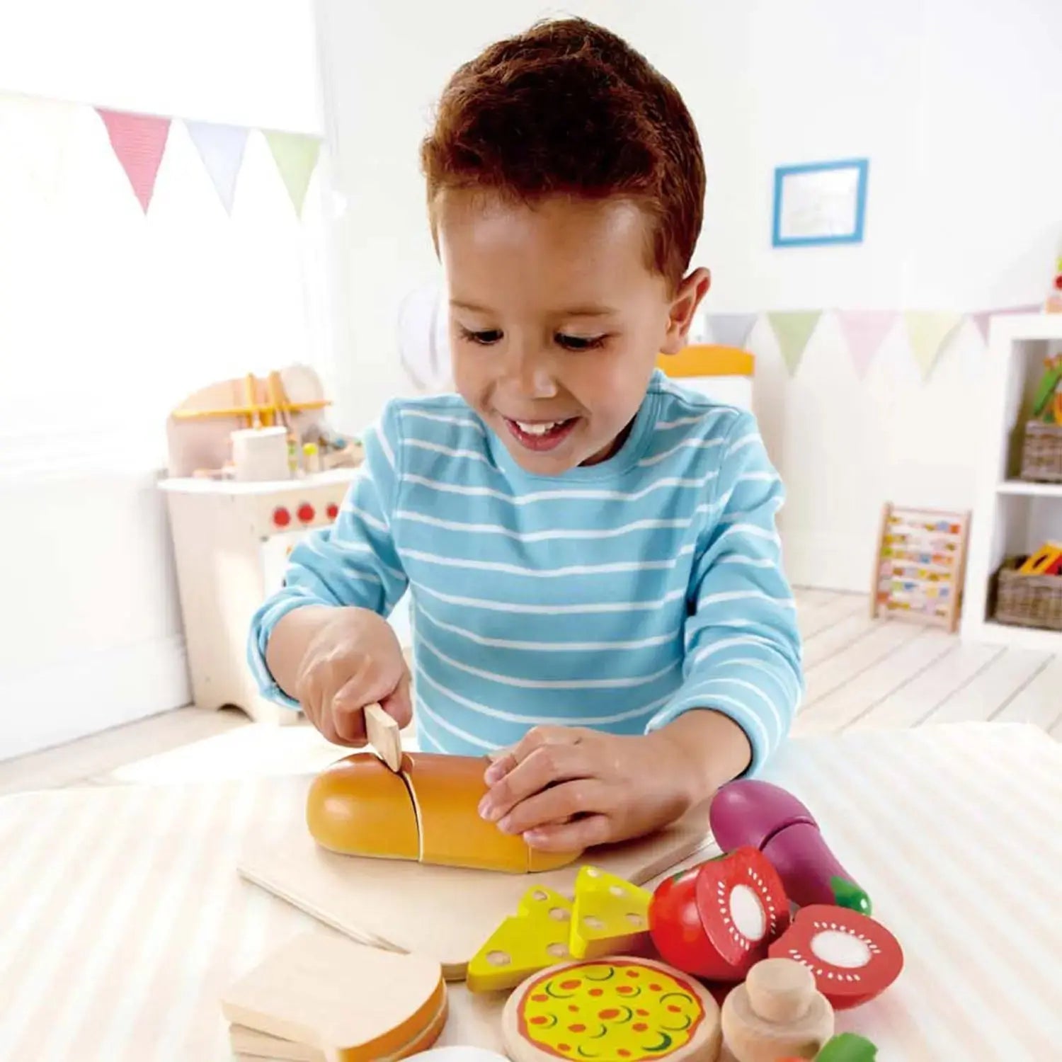 Hape Chef's Choice Wooden Play Food Basics Set