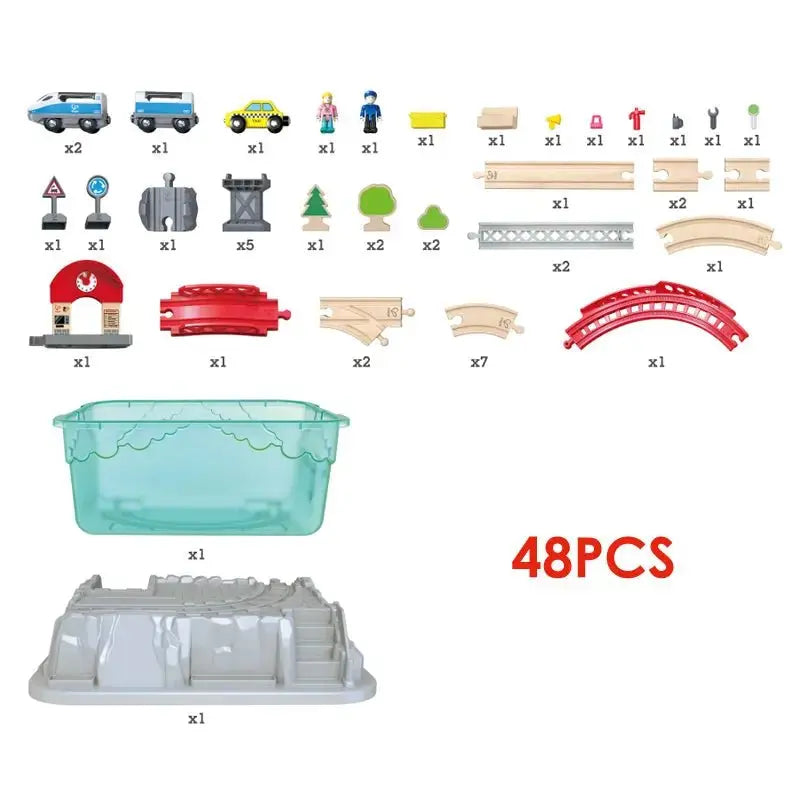 Hape City Railway and Train Bucket Set