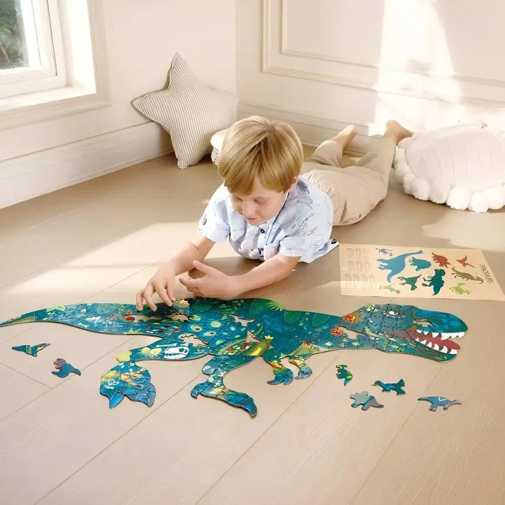 Hape Dinosaur Shimmer Floor Puzzle - 202pcs Hape