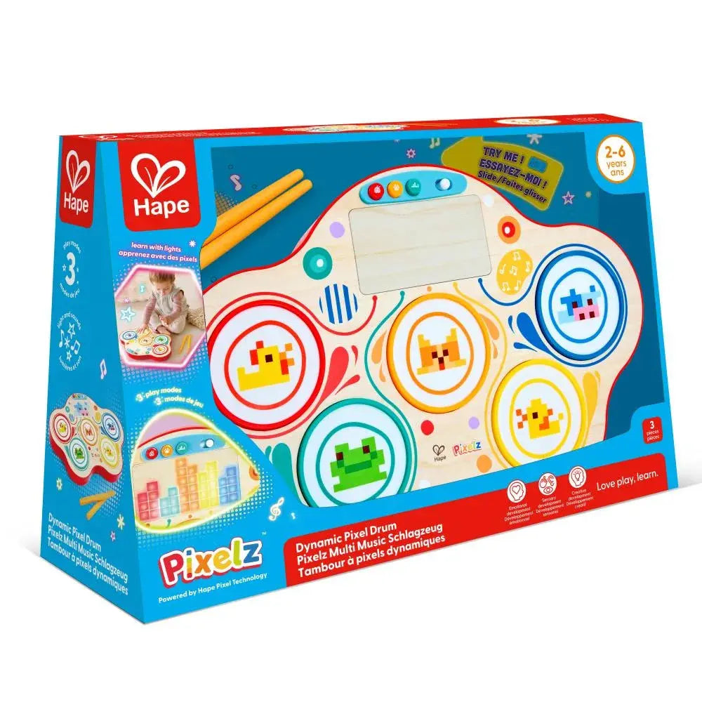 Hape Dynamic Pixel Drum Toy for Toddlers