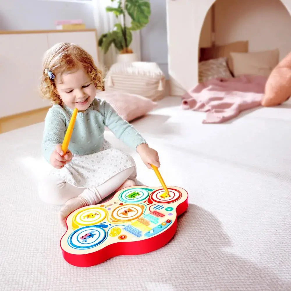 Hape Dynamic Pixel Drum Toy for Toddlers