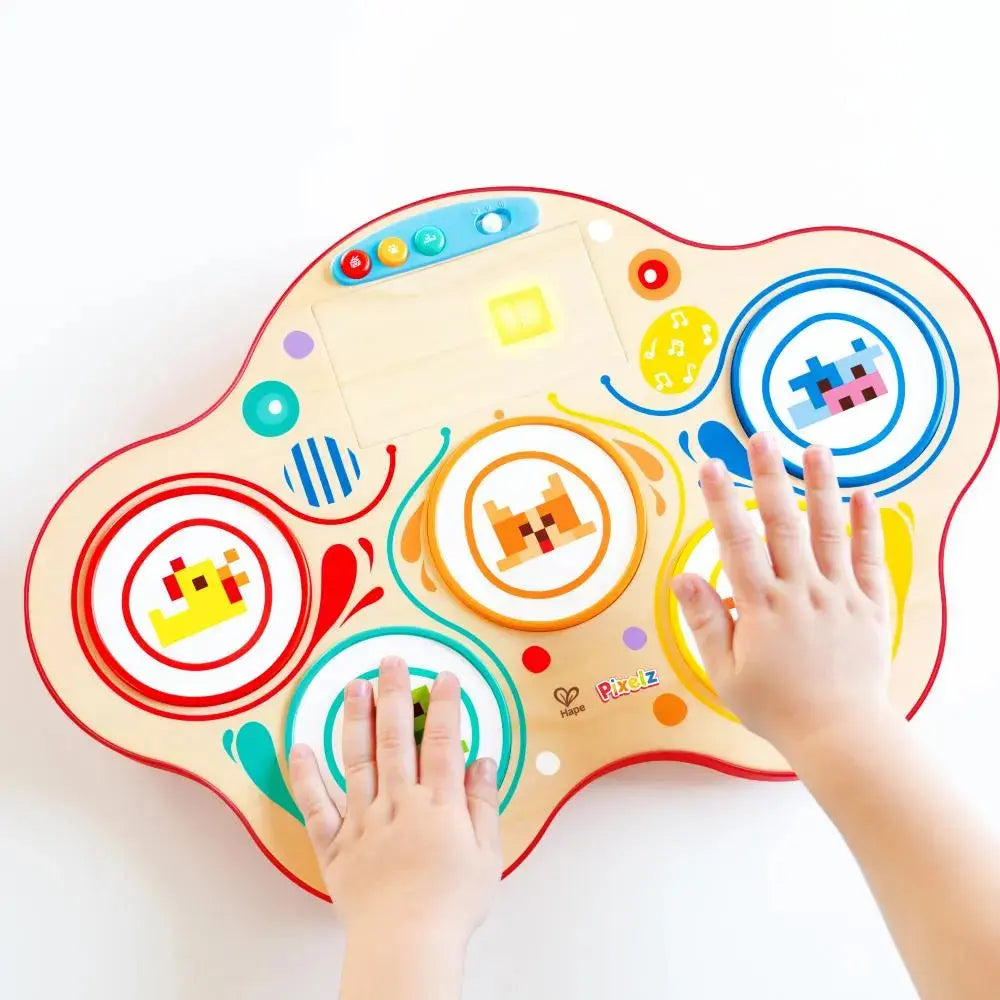 Hape Dynamic Pixel Drum Toy for Toddlers