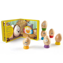 Hape Eggspressions Wooden Learning Toy with Illustrative Book