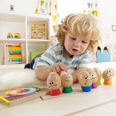 Hape Eggspressions Wooden Learning Toy with Illustrative Book