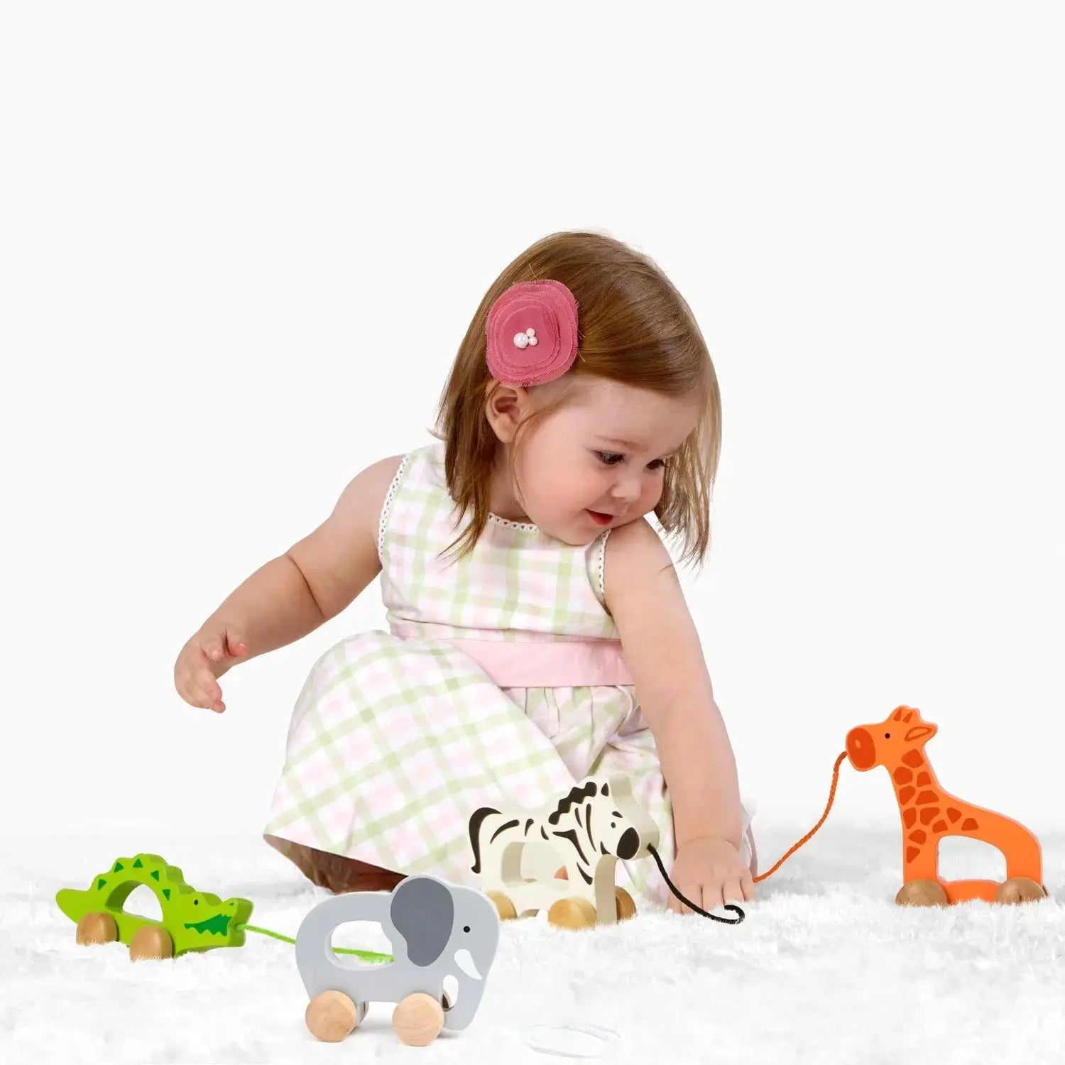 Hape Elephant Wooden Push and Pull