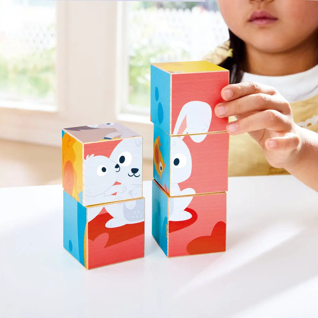 Hape Farm Wooden Blocks Puzzle Hape