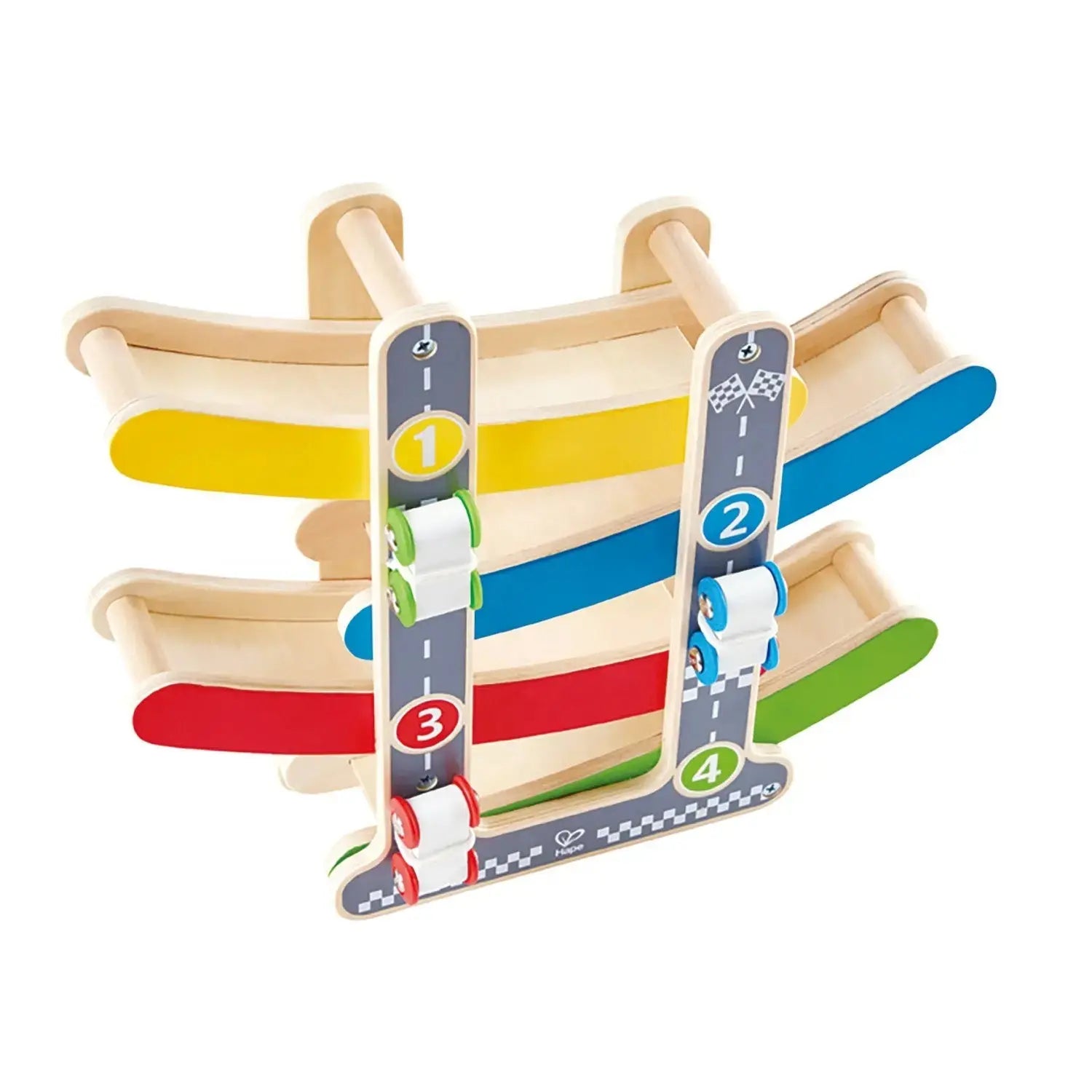 Hape Fast Flip Kid's Wooden Racetrack Toy