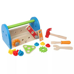 Hape Fix It Kid's Wooden Tool Box and Accessory Play Set