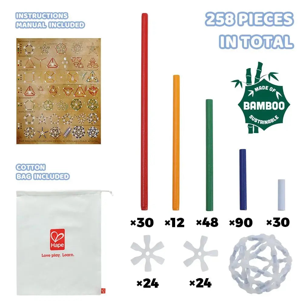 Hape Glow in the dark Flexistix Leonardo's Elements