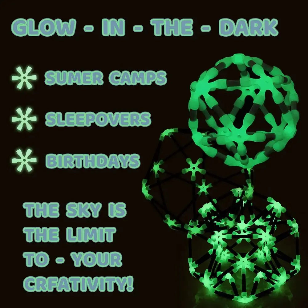 Hape Glow in the dark Flexistix Leonardo's Elements