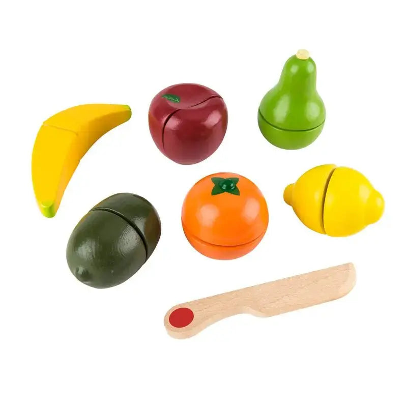 Pretend Cutting Fruit Non-Toxic Wooden Food Set