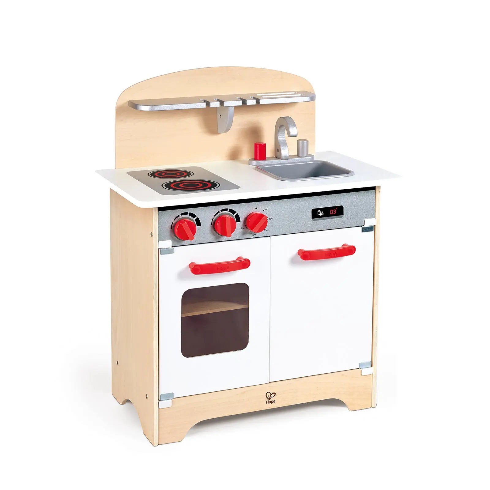 Hape Gourmet Kitchen Toy Fully Equipped Wooden Pretend Play Kitchen Set Hape-Toy-Market