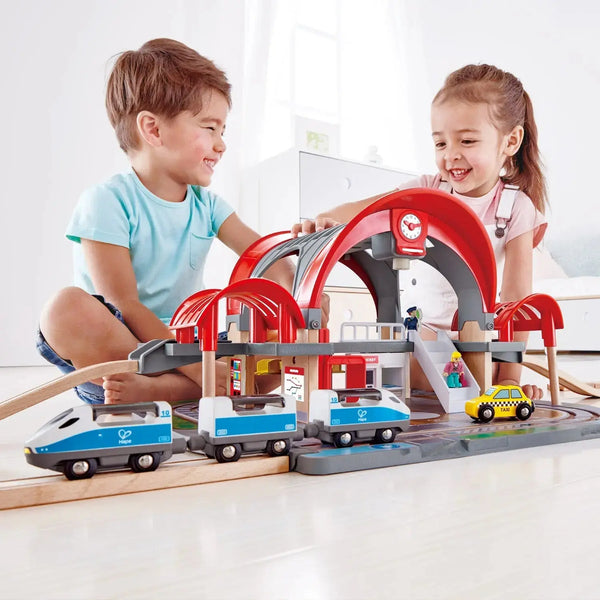Hape Train Grand City Station - Kidstop toys and books