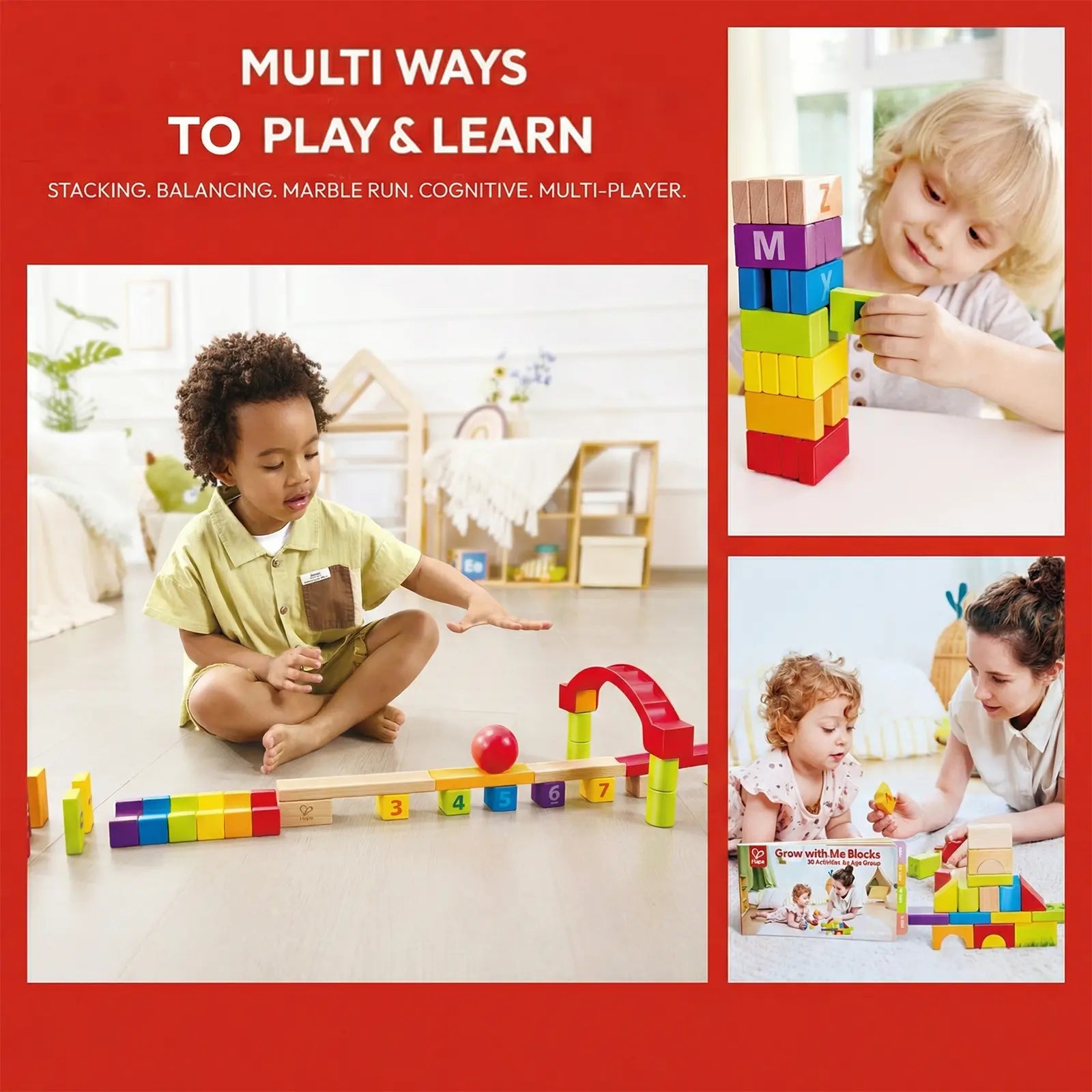 Hape Grow-with-me Blocks Hape
