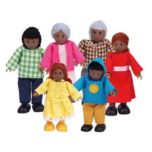 Hape Happy Family Dollhouse Set African American