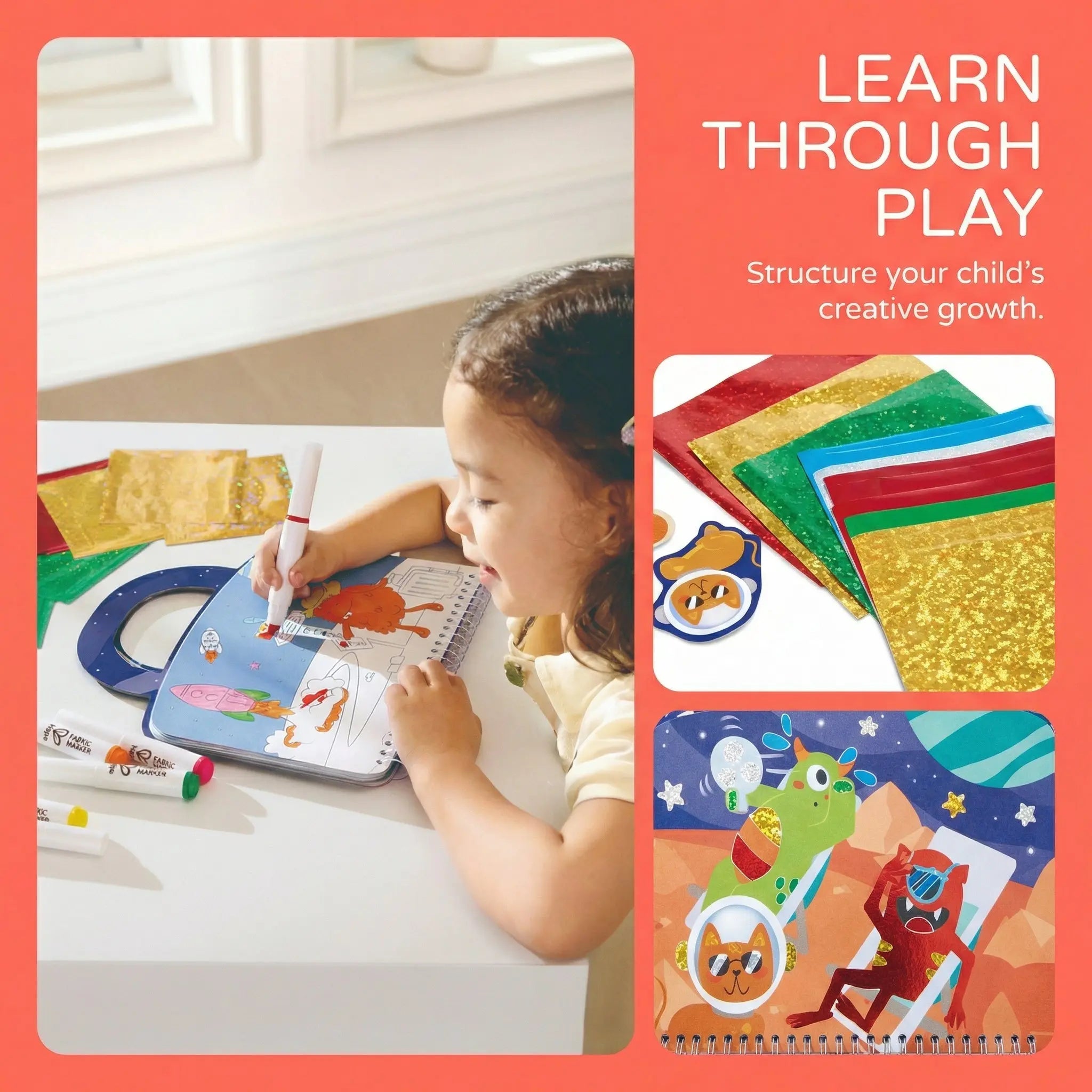 Hape Intergalactic Travel Foil Art Kit Hape