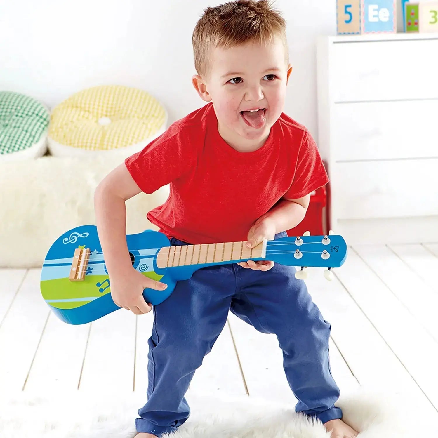 Hape Kid's Wooden Toy Ukulele