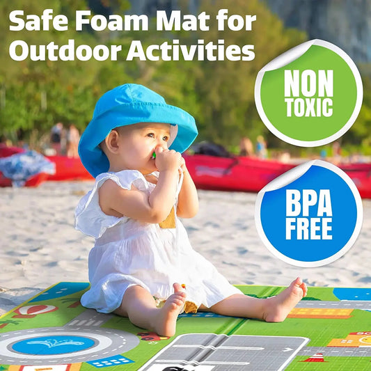 Hape Large 2 Sided Reversible Baby Activity Foam Foldable Play Mat Hape-Toy-Market