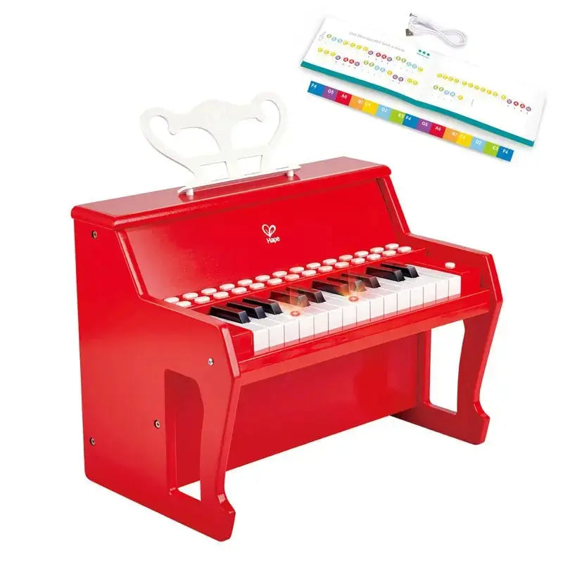  Hape Playful Piano Kid's Musical Wooden Instrument Multicolor,  L: 13, W: 9.8, H: 11.8 inch : Toys & Games