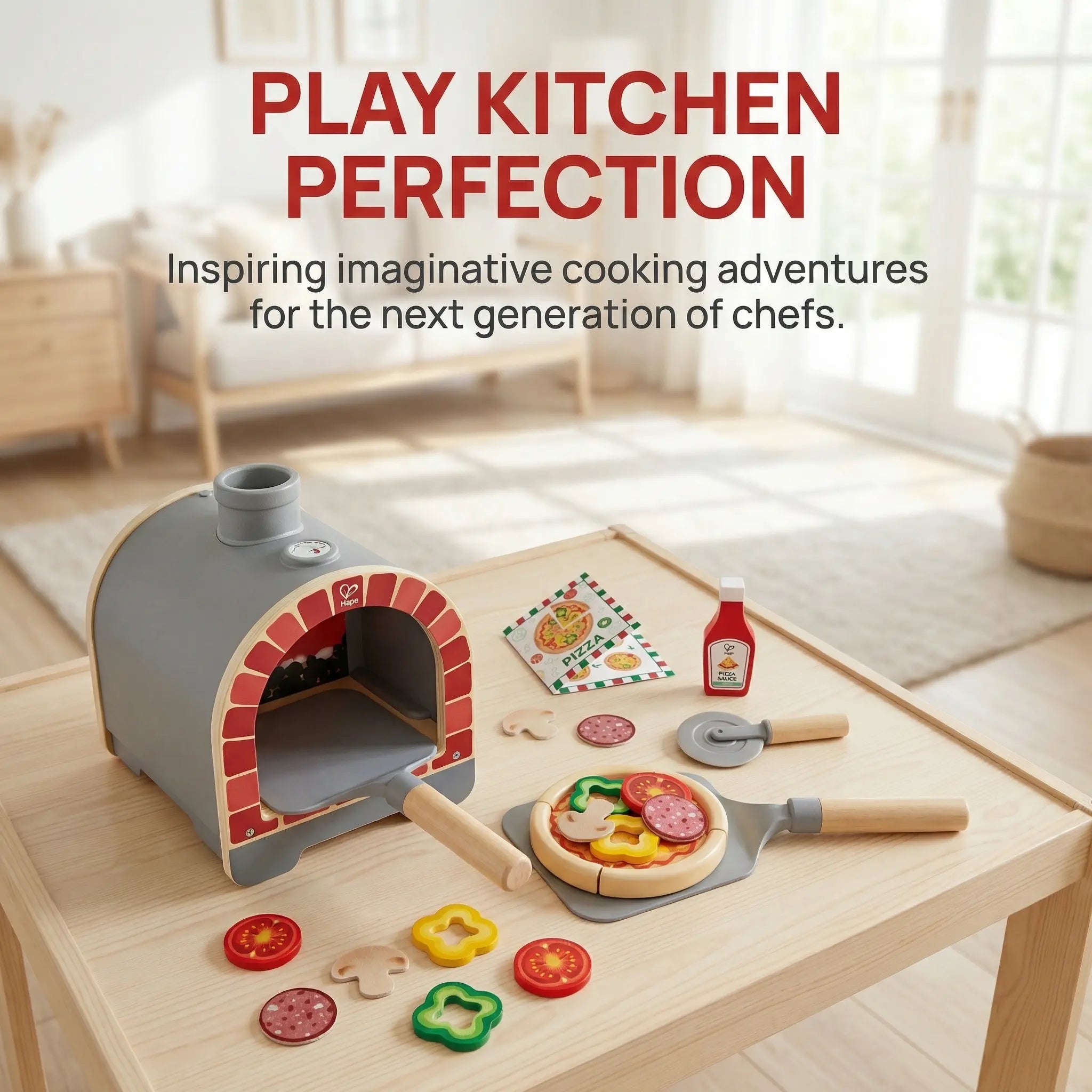 Hape Light & Sizzle Pizza Oven Set Hape
