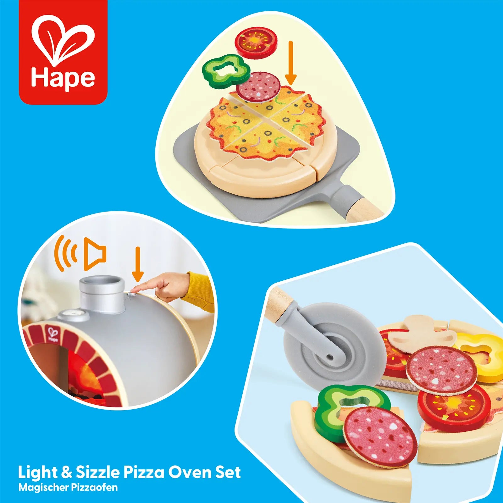 Hape Light & Sizzle Pizza Oven Set Hape