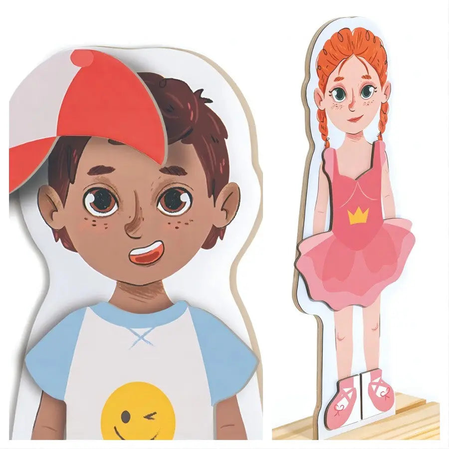 Hape Magnetic Seasons Dress Up Wooden Puzzle Hape-Toy-Market