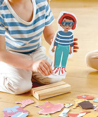 Hape Magnetic Seasons Dress Up Wooden Puzzle Hape-Toy-Market