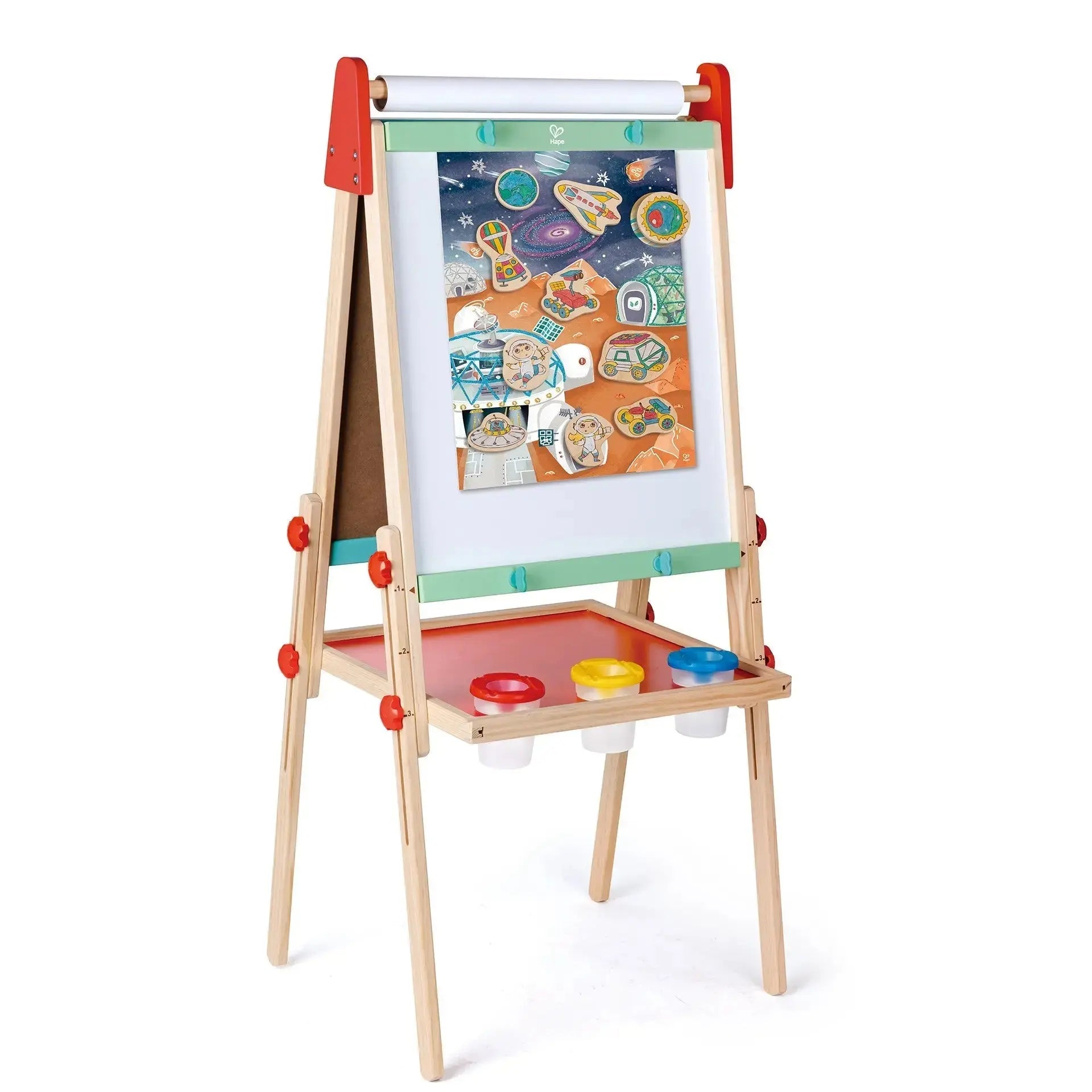 Hape Mars Life DIY Magnets | Make-Your-Own Magnet Art Set With Wooden Magnets and Glitter Markers