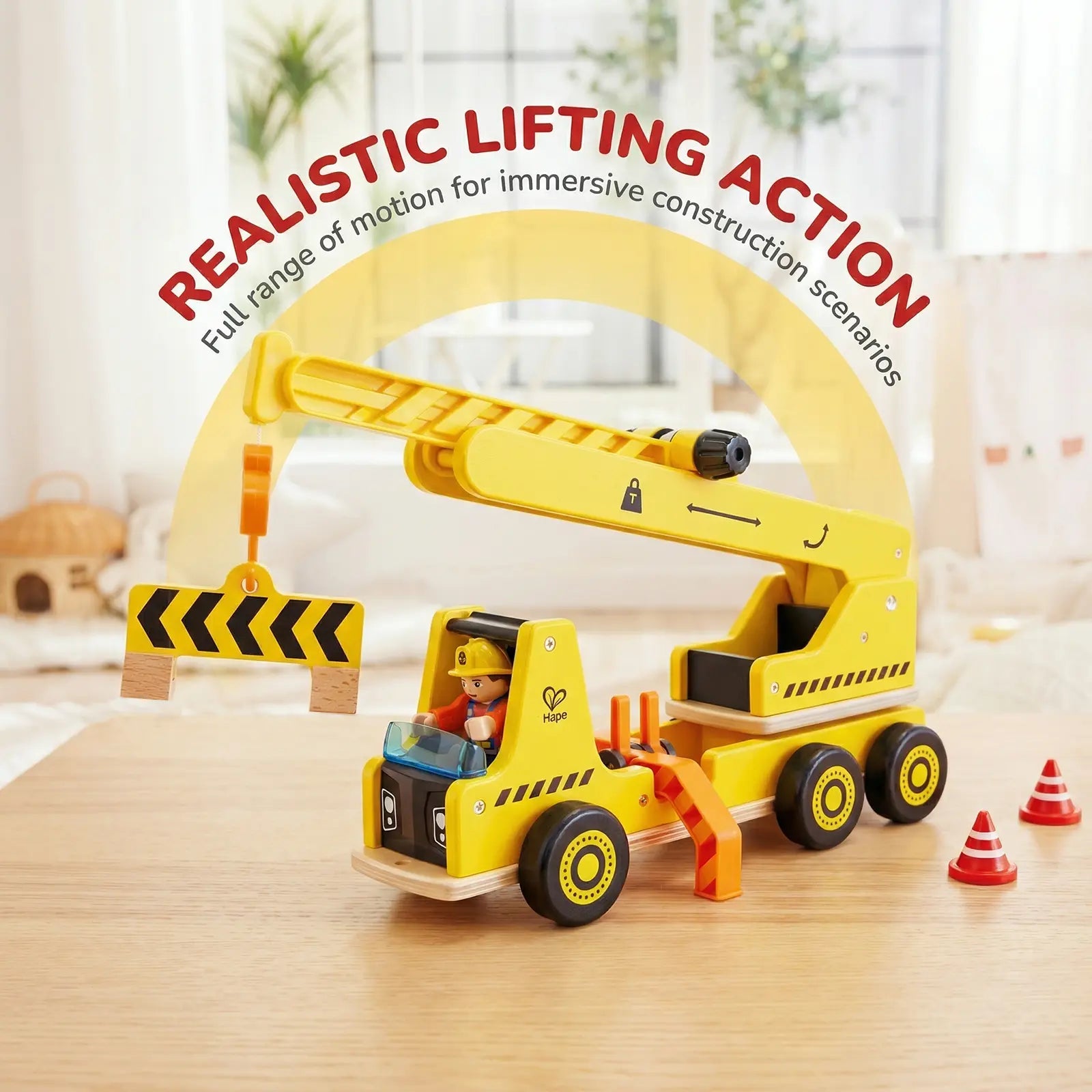 Hape Mobile Crane & Construction Set Hape