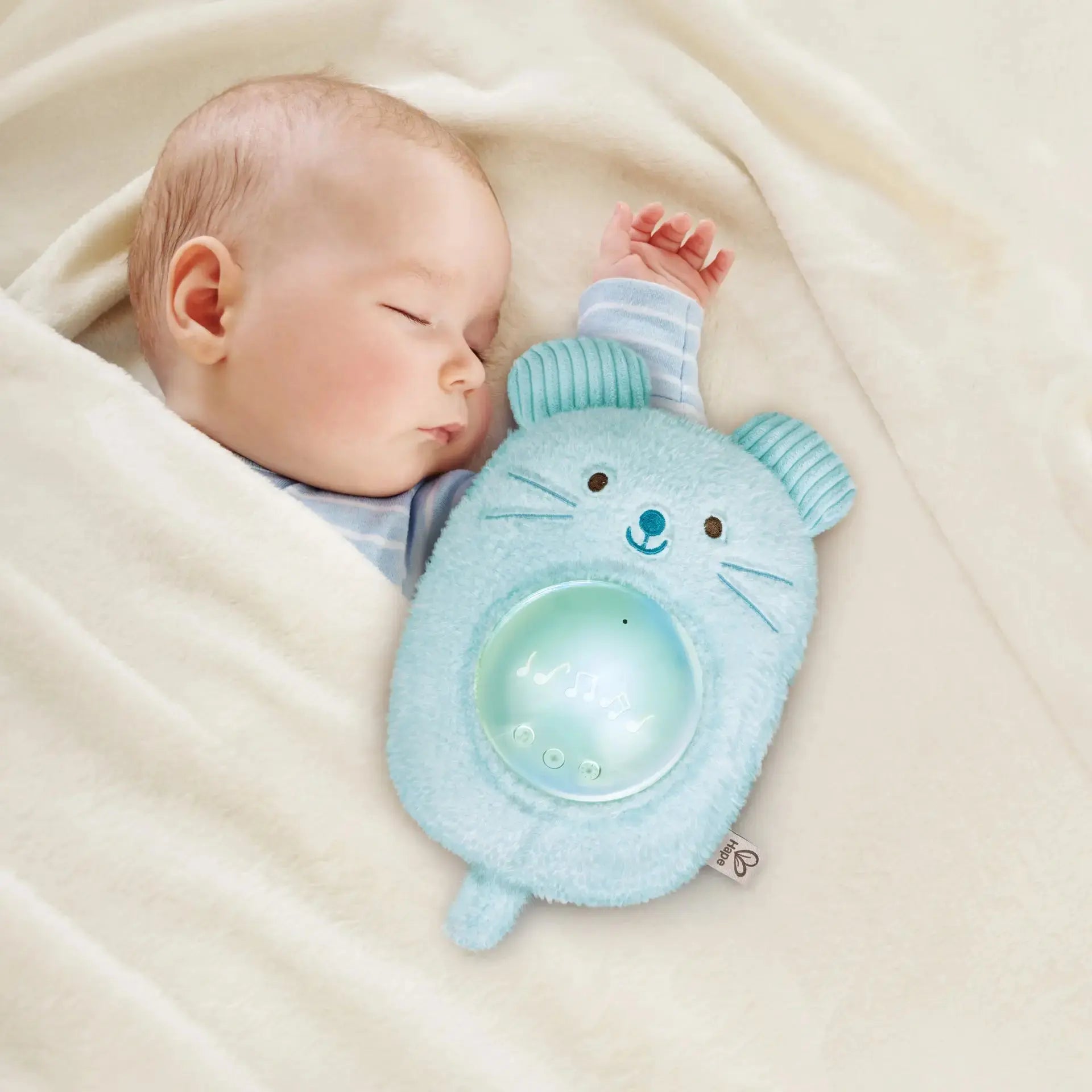 Hape My Music Pal-Huggy Momo | Portable Baby White Noise Sound Machine