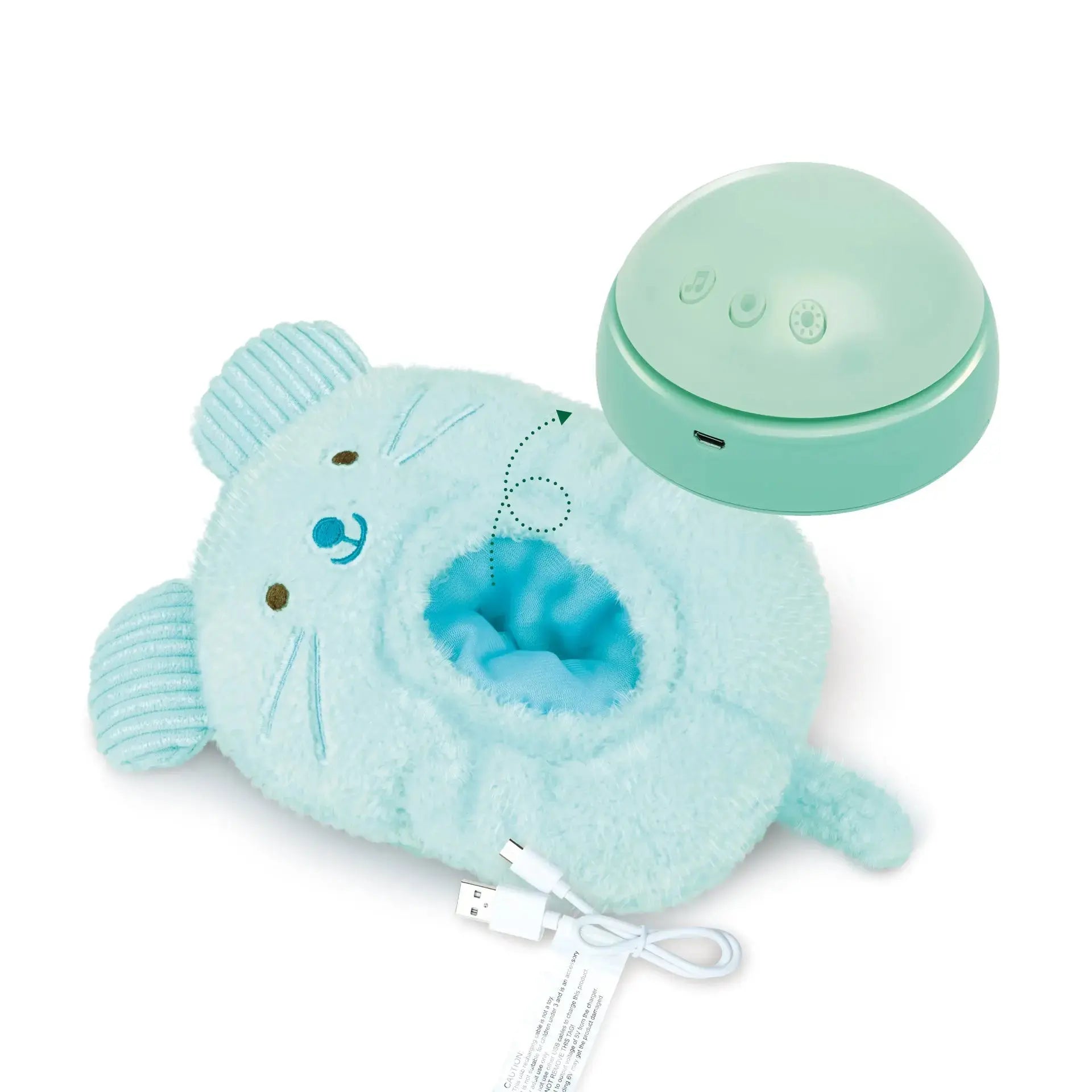 Hape My Music Pal-Huggy Momo | Portable Baby White Noise Sound Machine