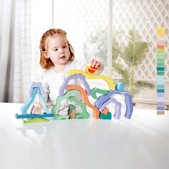 Hape Nature Scene Stacking Blocks Hape-Toy-Market