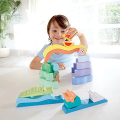 Hape Nature Scene Stacking Blocks Hape-Toy-Market