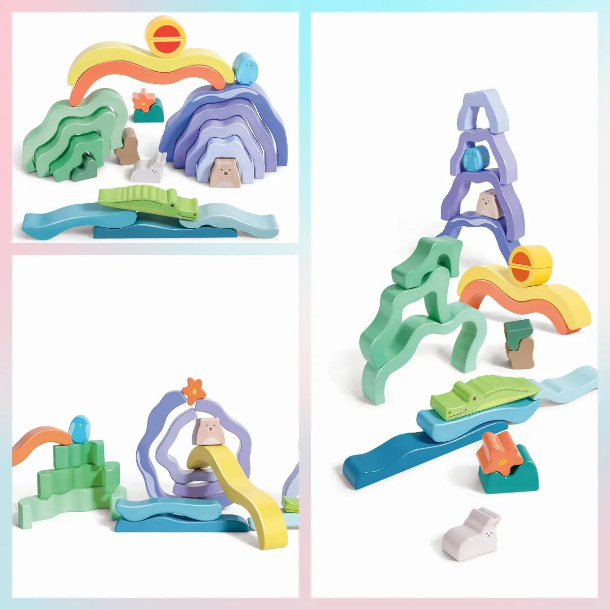 Hape Nature Scene Stacking Blocks Hape-Toy-Market