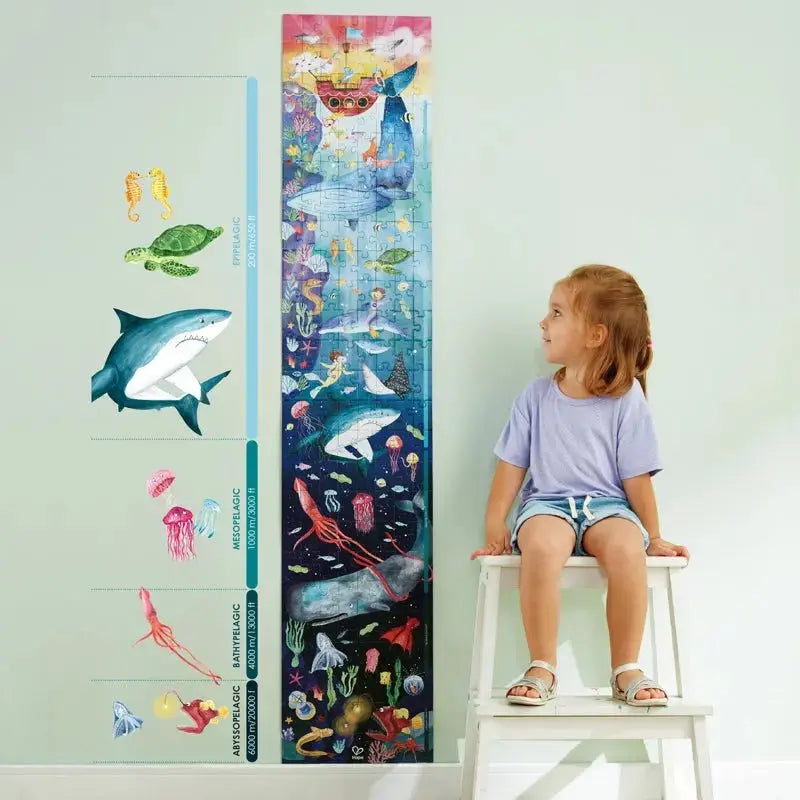 Hape Ocean Life Puzzle 200 Pieces Colorful Giant long puzzle