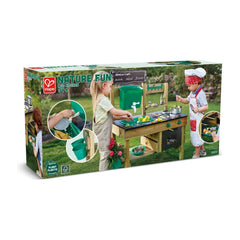Hape Outdoor Kitchen | Mud Kitchen Wooden Toy Playset With Accessories