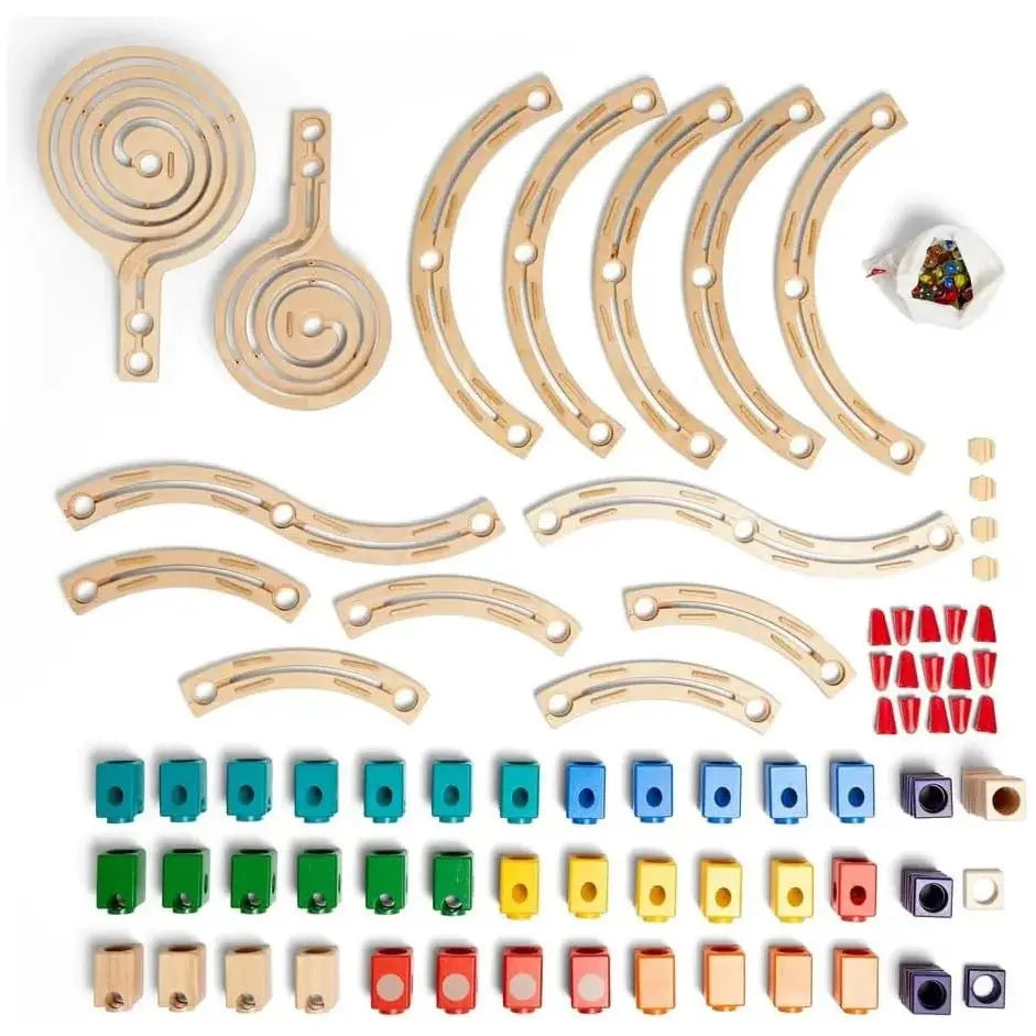 Hape Quadrilla Cyclone Wooden Marble Run Blocks