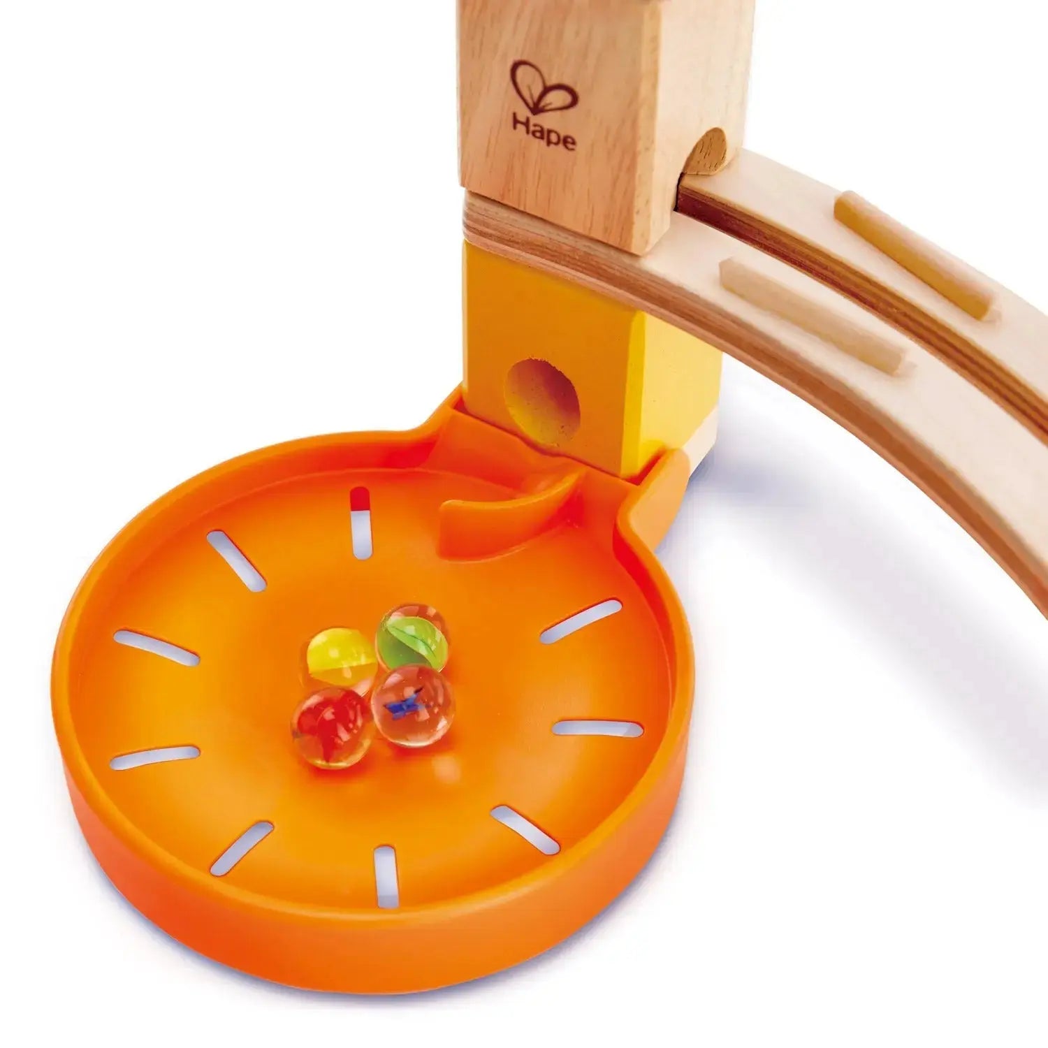 Hape Quadrilla Wooden Marble Run Construction Catcher Tray Add-On