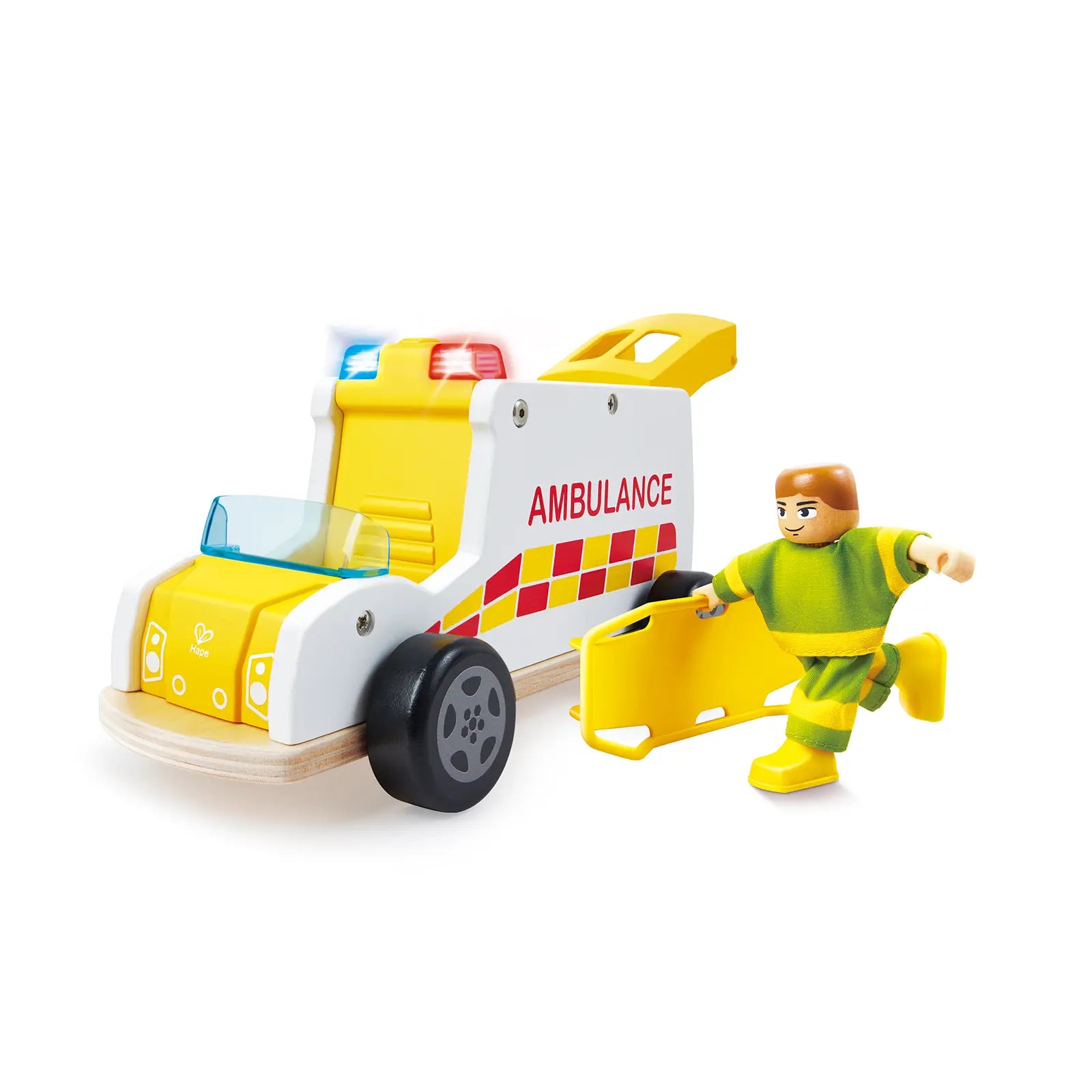 Hape Rapid Response Toy Ambulance Hape