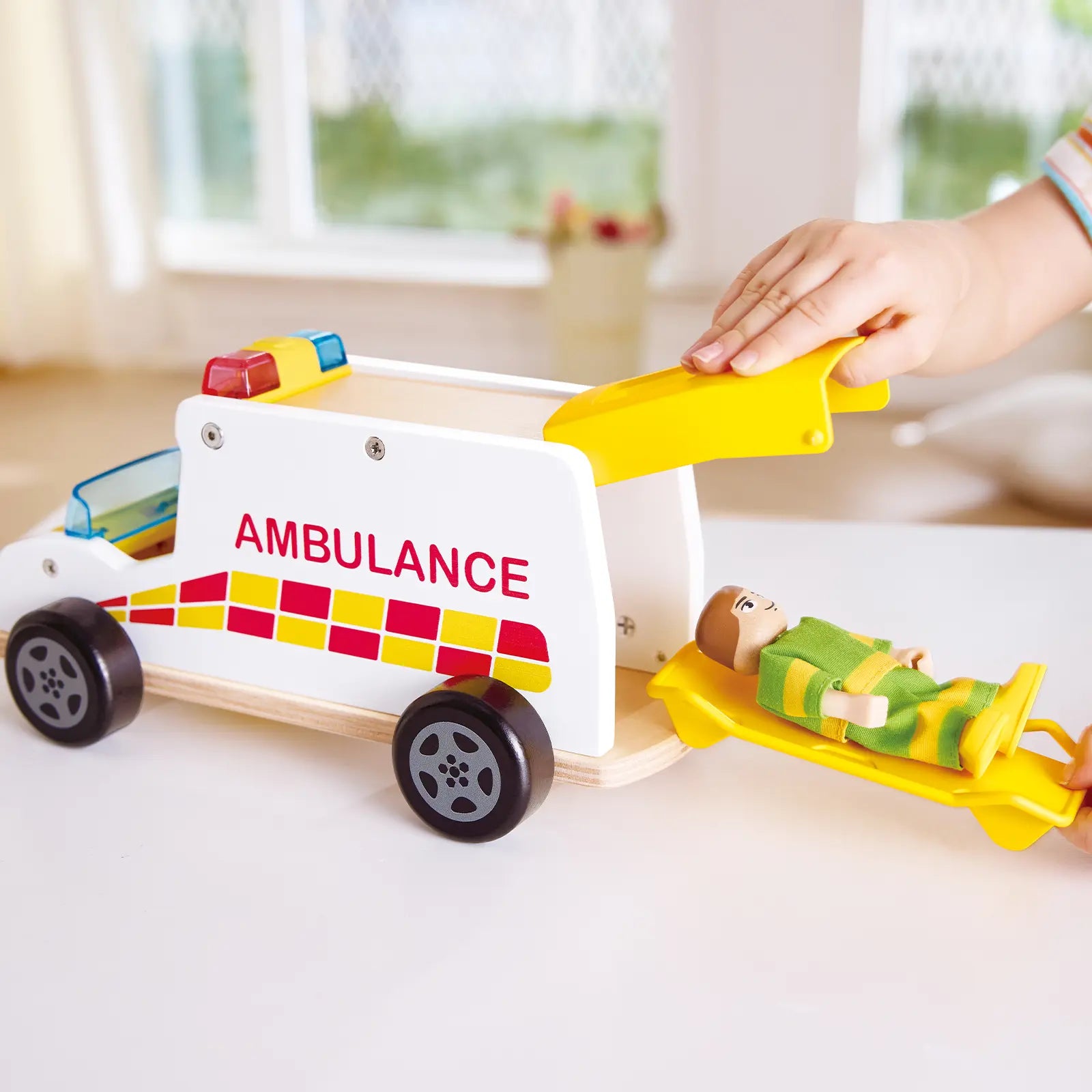 Hape Rapid Response Toy Ambulance Hape