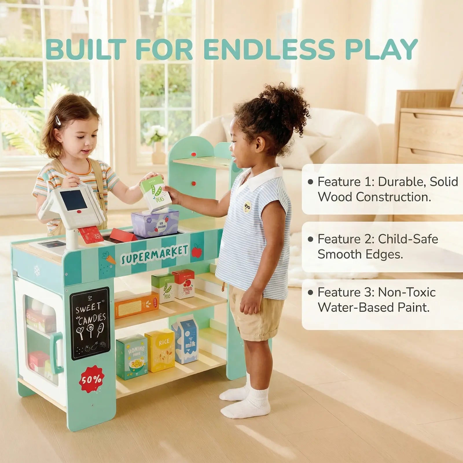 Hape Smart & Wooden Supermarket Hape