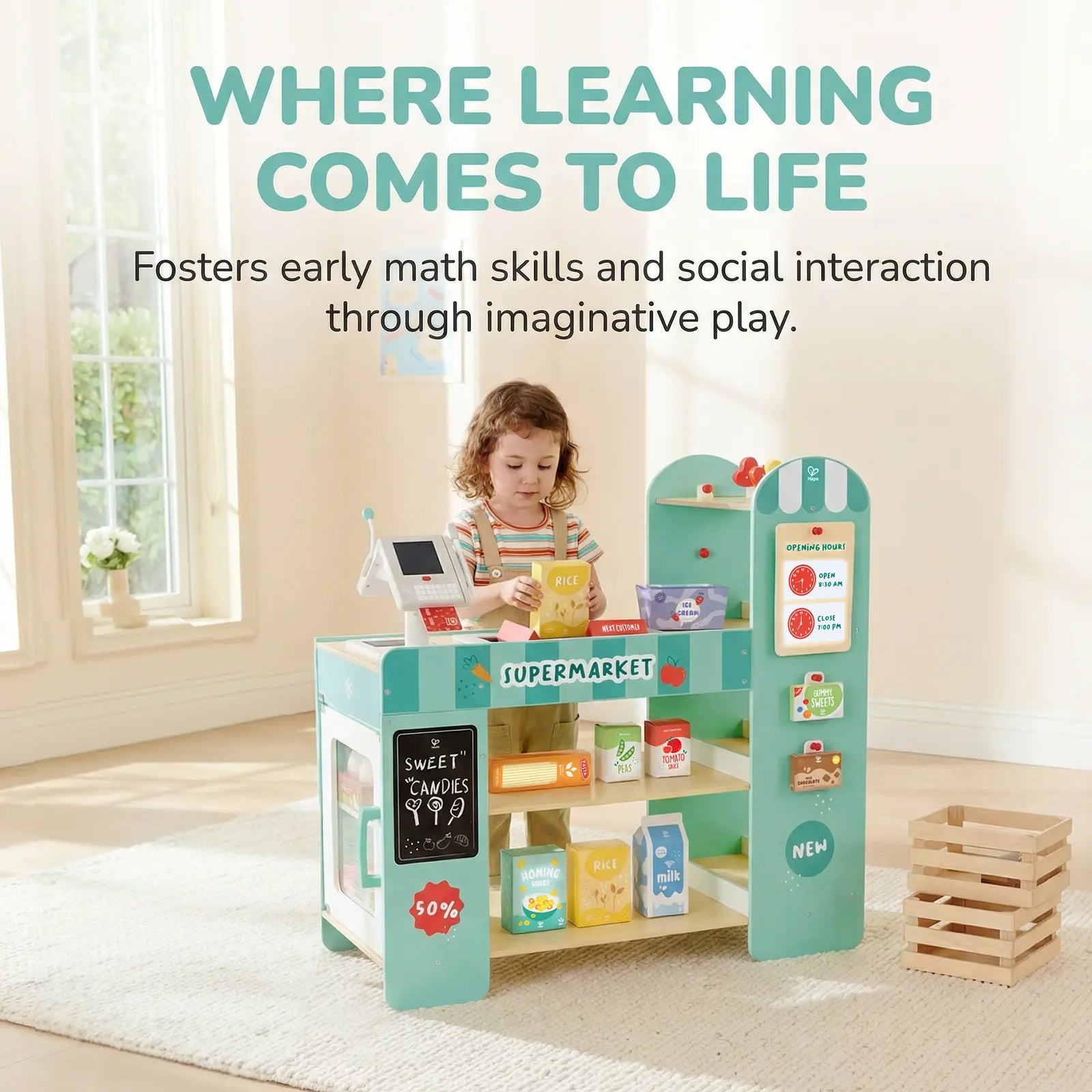 Hape Smart & Wooden Supermarket Hape