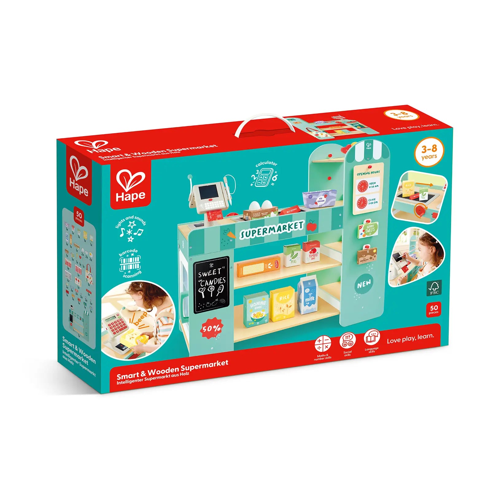 Hape Smart & Wooden Supermarket Hape